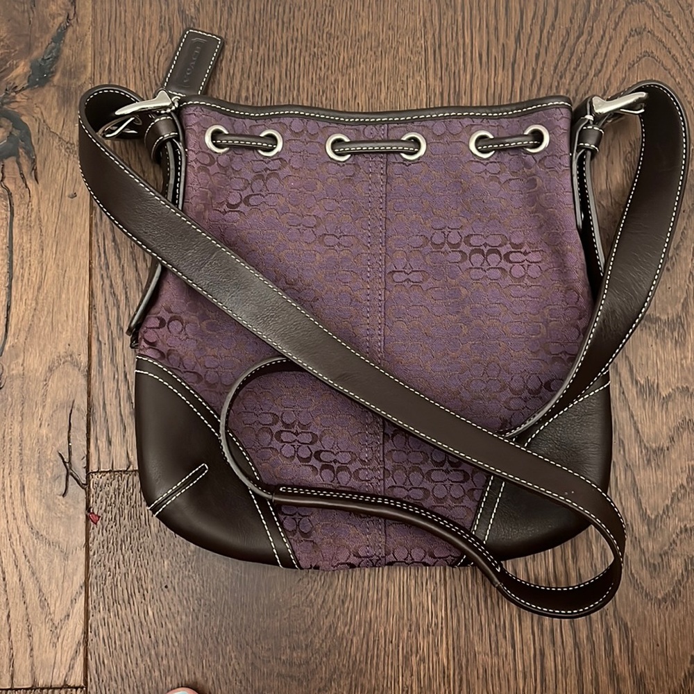 PURPLE COACH crossbody!